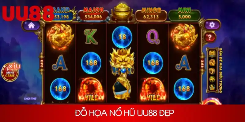 Đồ họa nổ hũ UU88 sinh động