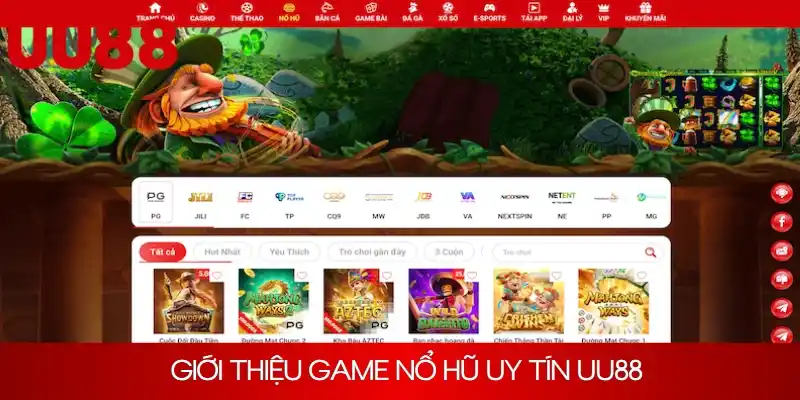Giới thiệu nhà cái phát hành game nổ hũ UU88