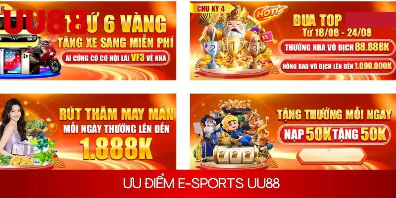 Ưu điểm E-Sports UU88